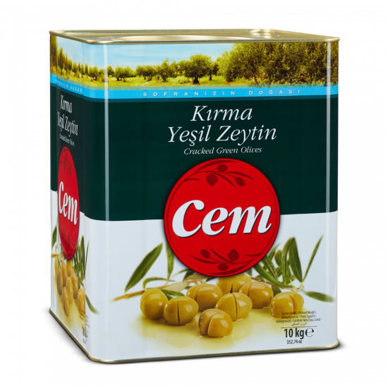 Cem Kırma Yeşil Zeytin 201-260 10 KG