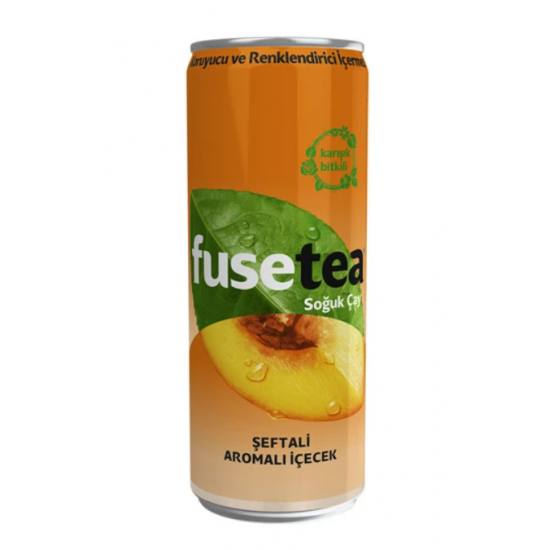 Fuse Tea Soğuk Çay Şeftali Aromalı İçecek Kutu 330 ML 12'li Koli